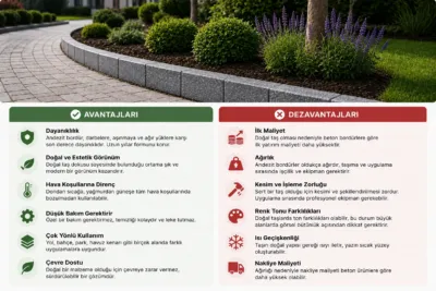 andezit bordur avantajlari ve dezavantajlari