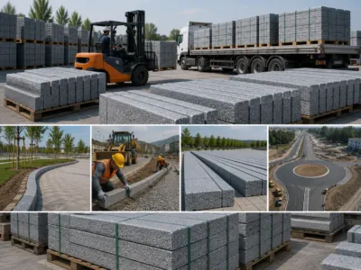 Proje ve Belediye İşleri İçin Andezit Bordür Tedariki