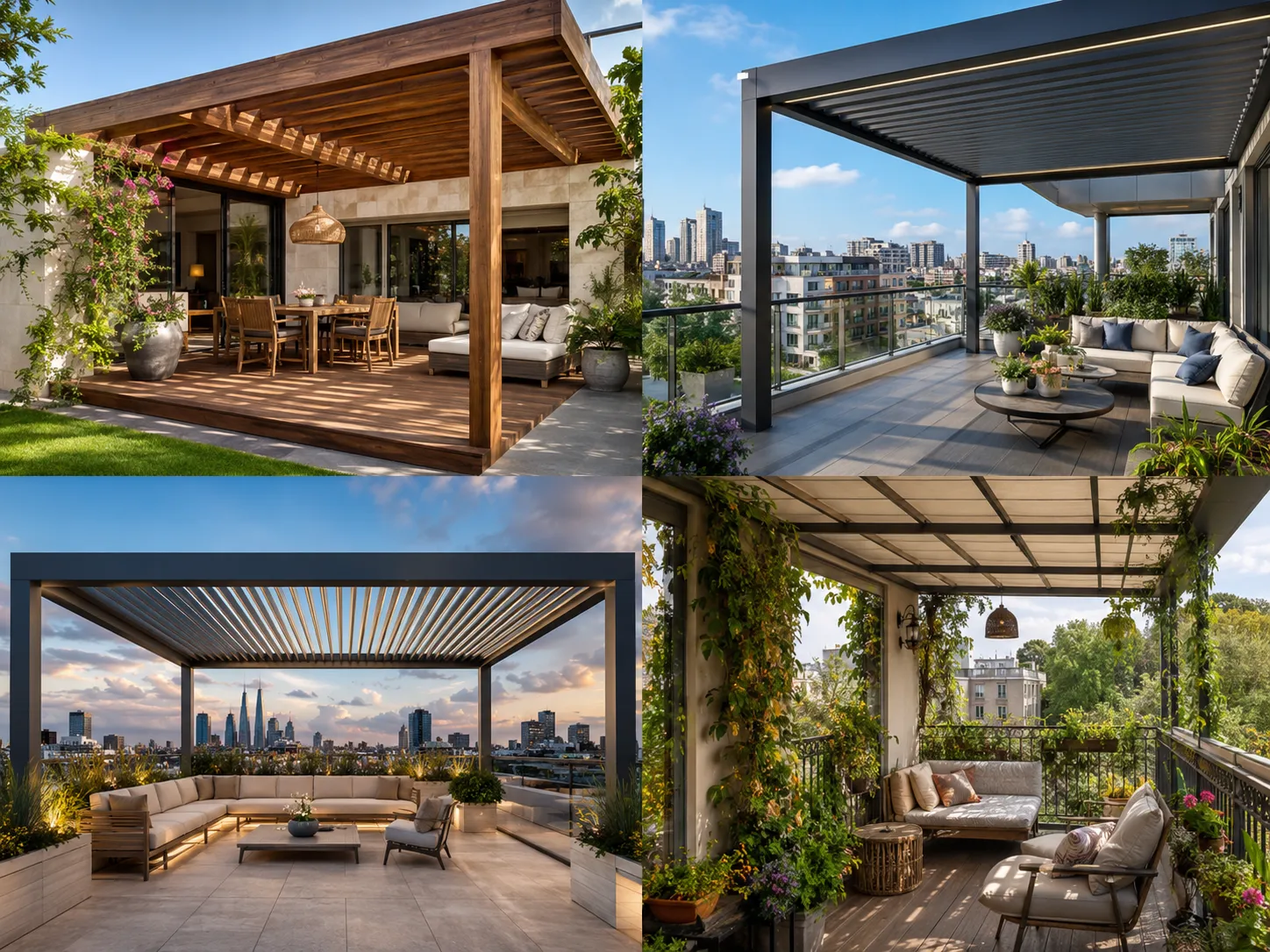 Teras ve Balkona Pergola/Veranda Uygulaması