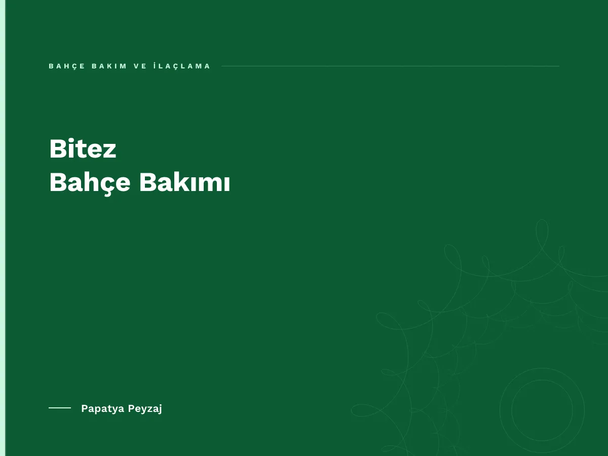 Bitez Bahçe Bakımı